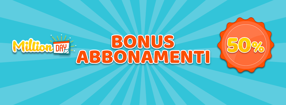 Promozione Abbonamento Millionday